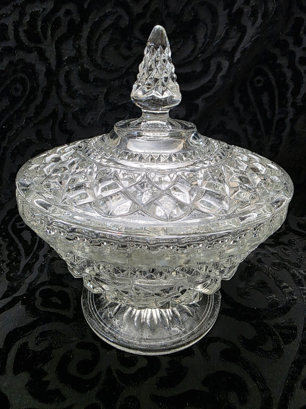 Wexford Clear Cut Crystal Candy Dish